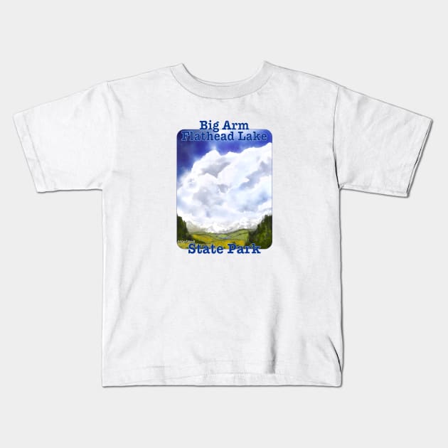 Big Arm/Flathead Lake State Park, Montana Kids T-Shirt by MMcBuck